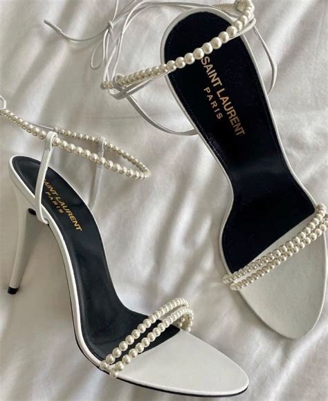 pearl ysl heels|YSL heels images.